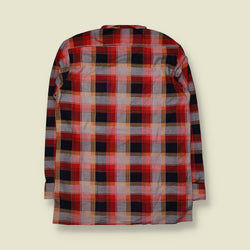 1970s | Flannel Shirt | Red And Blue - XL