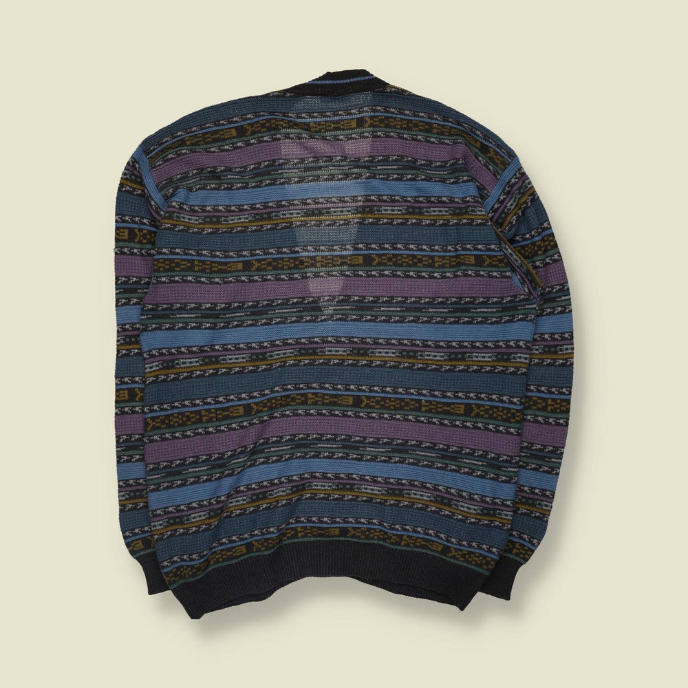 1990s | Cacharel | Made In Italy | Patterned Cardigan | Multi - L