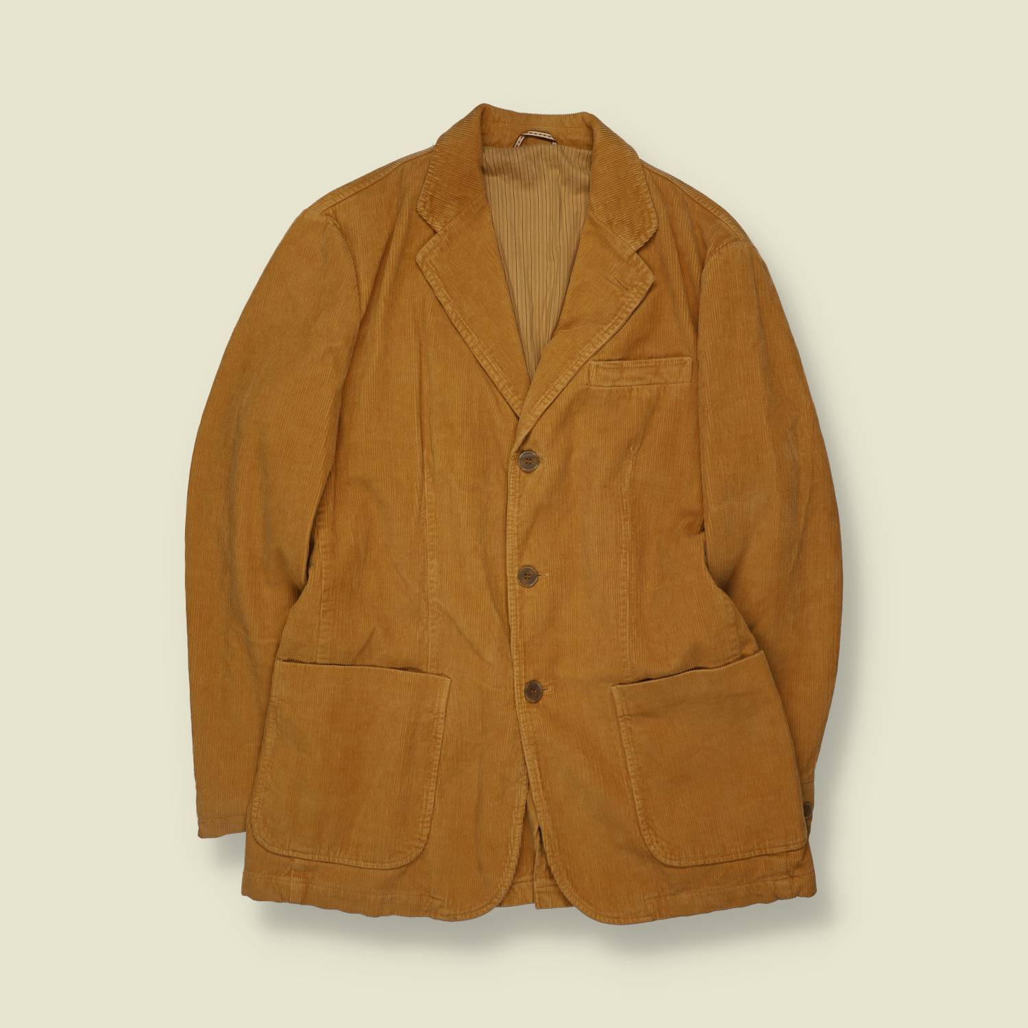 1990s | Corduroy Blazer | Tan - S