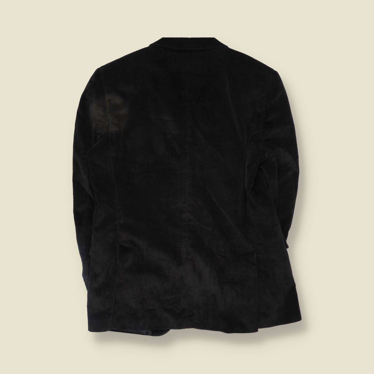 1990s | Corduroy Blazer | Black - M