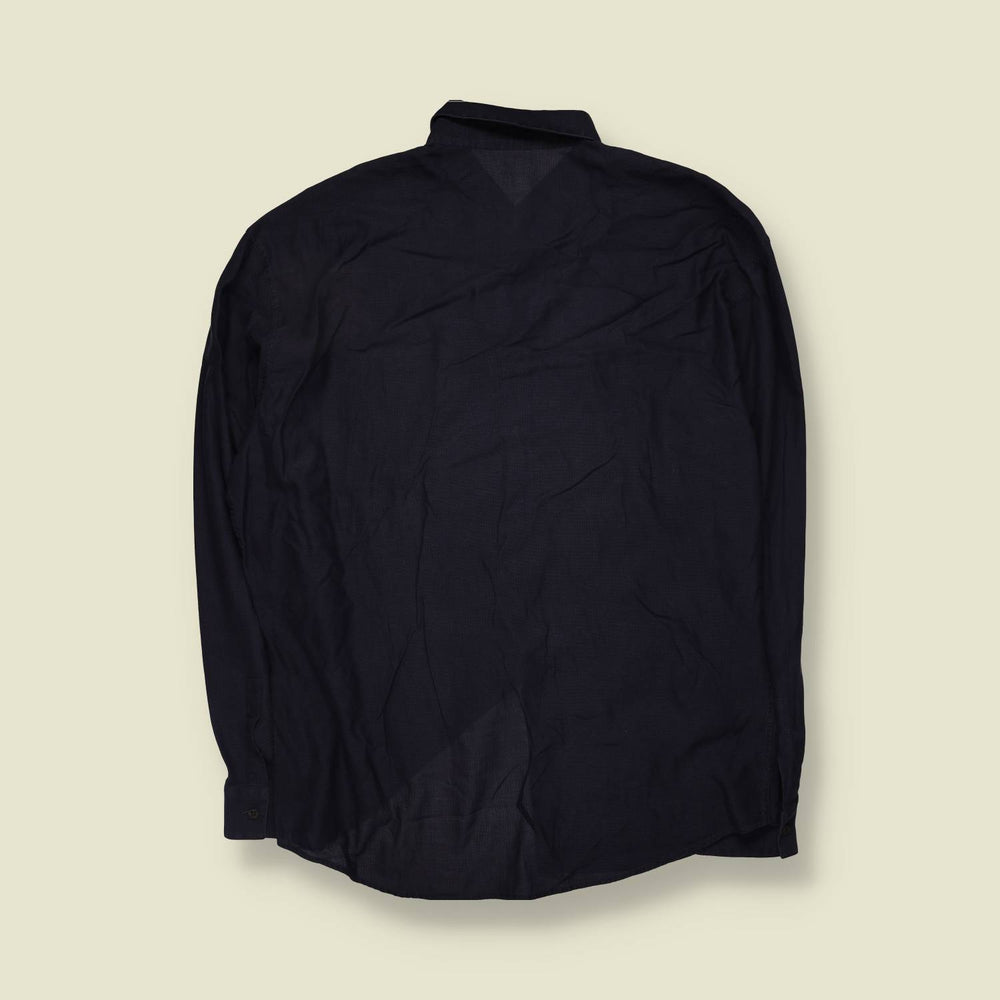 1990s | Gianni Versace | Made In Italy | Shirt | Navy - XXL