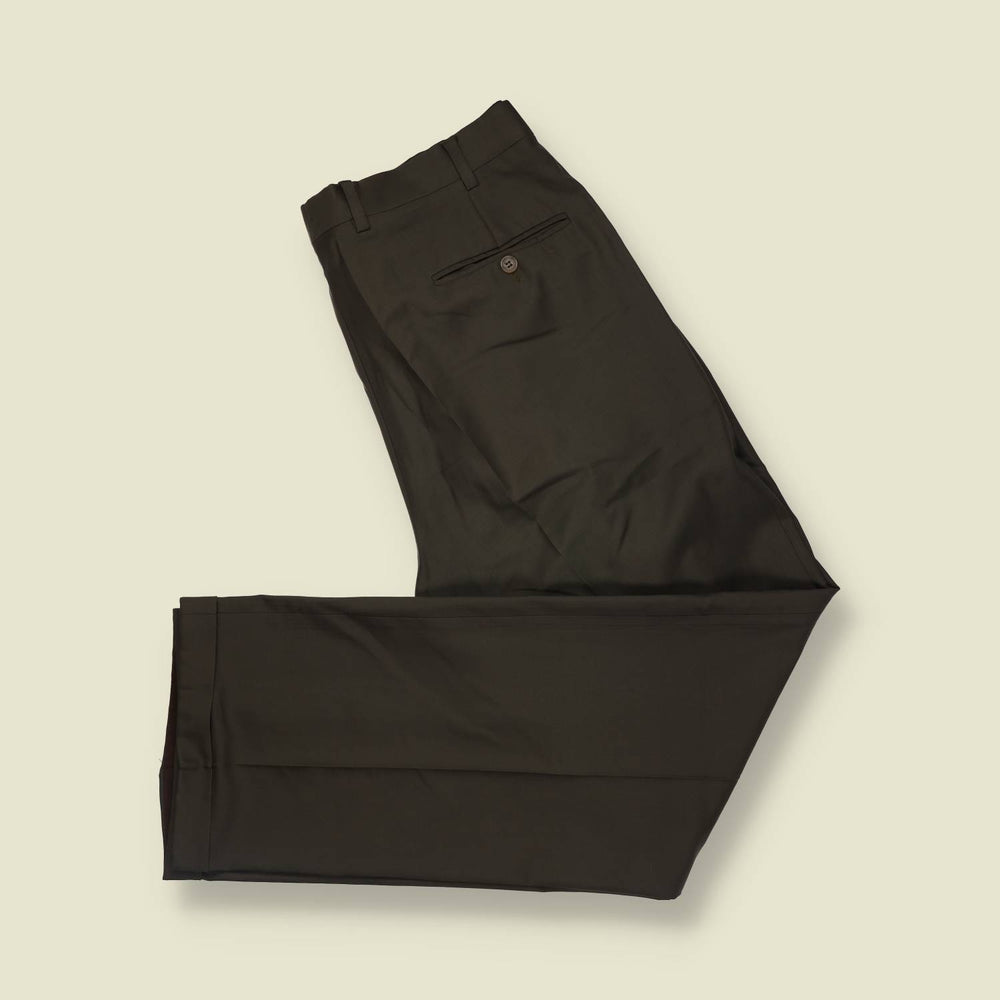 1980s–1990s | Valstar Milano | Trousers | Dark Brown - w34