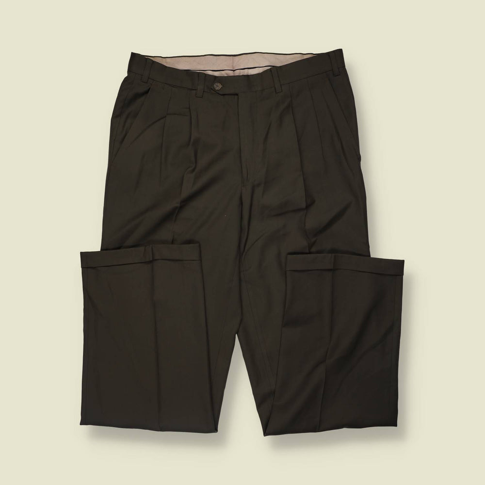 1980s–1990s | Valstar Milano | Trousers | Dark Brown - w34