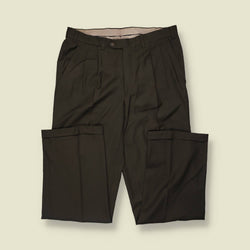 1980s–1990s | Valstar Milano | Trousers | Dark Brown - w34