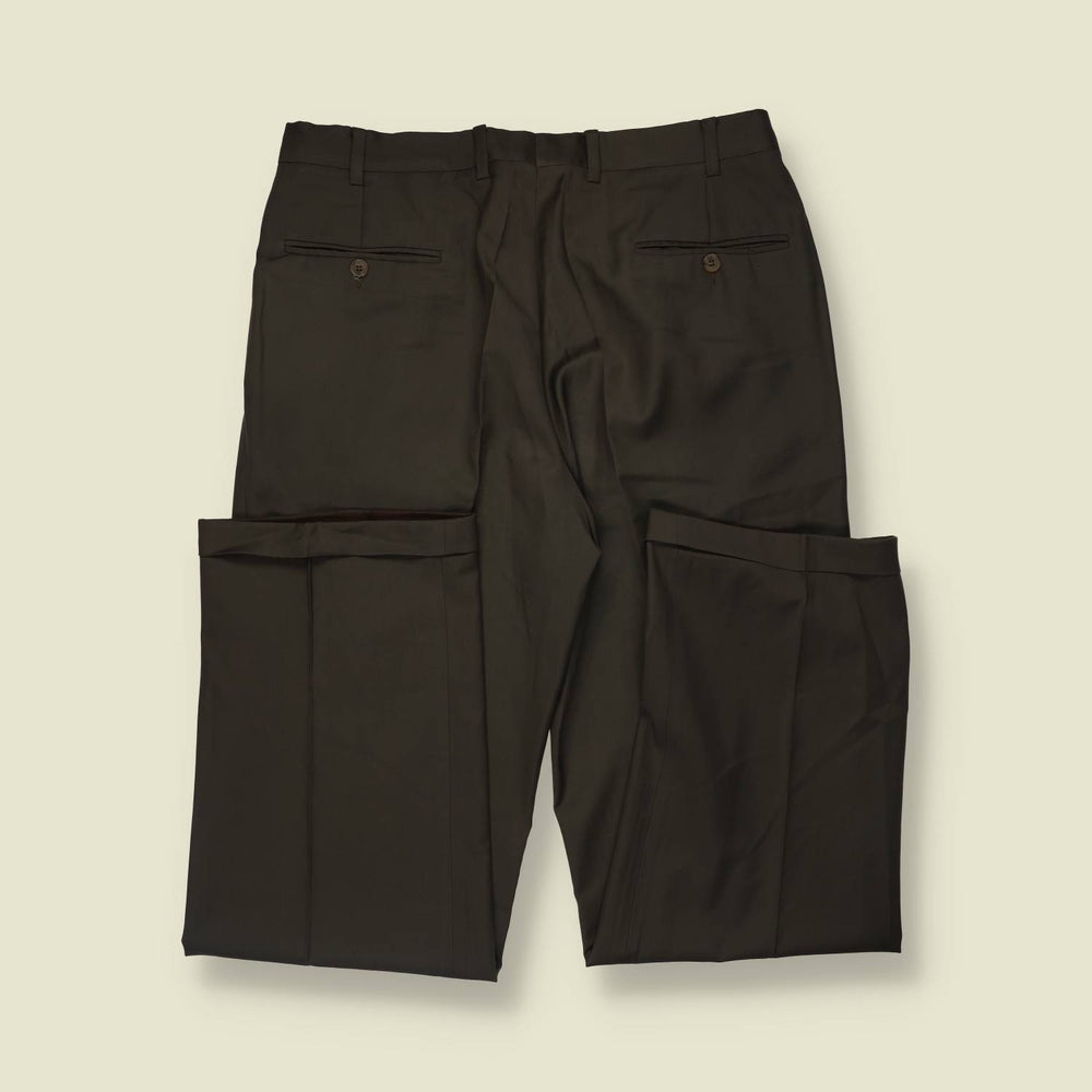 1980s–1990s | Valstar Milano | Trousers | Dark Brown - w34