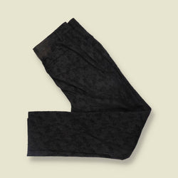 1990s–2000s | Etro | Made In Italy | Patterned Corduroy Trousers | Black - w32