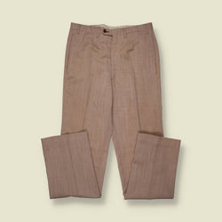 Late 1960s–Early 1970s | Trousers | Pink Herringbone - w29