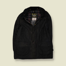 1990s | Barbour | Made In England | Bedale Waxed Jacket | Olive - XXL
