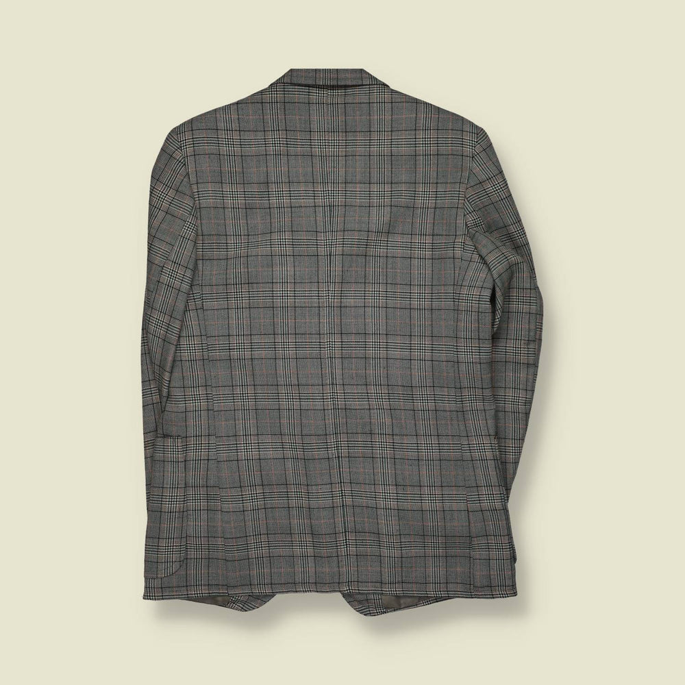 1970s | Blazer | Grey Prince Of Wales Check - S