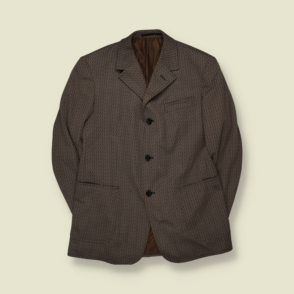 1960s | Blazer | Brown Patterned - M