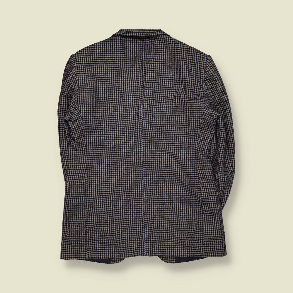 1970s | Blazer | Brown And Blue Houndstooth - S