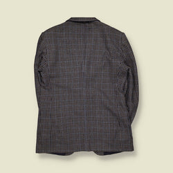1970s | Blazer | Brown And Blue Houndstooth - S