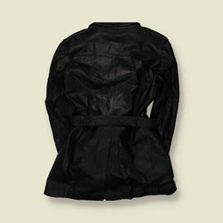 1970s | Lightweight Leather Coat | Black - XS