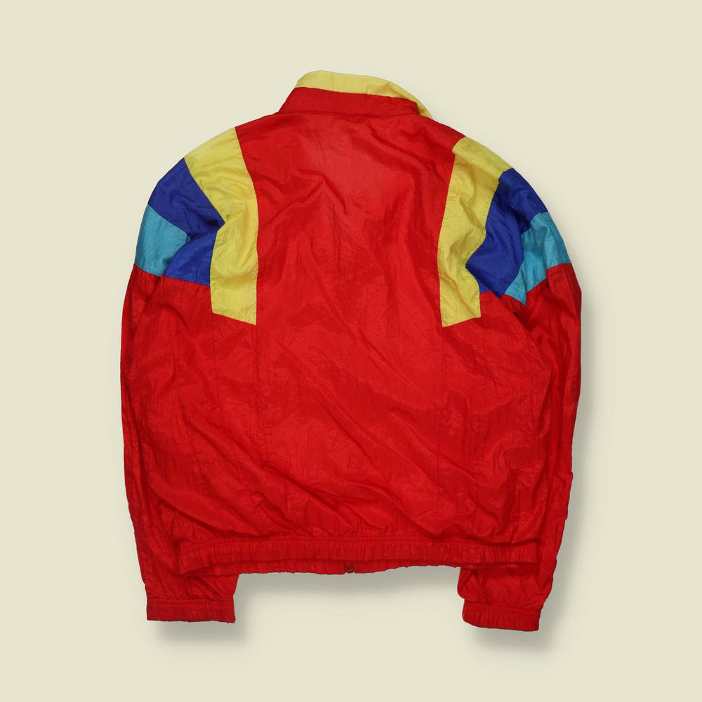 1980s | Sergio Tacchini | Track Jacket | Red Multi - XL