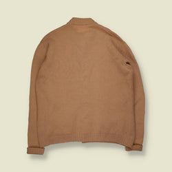 Late 1960s–1970s | Hand Knitted Cardigan | Camel - L