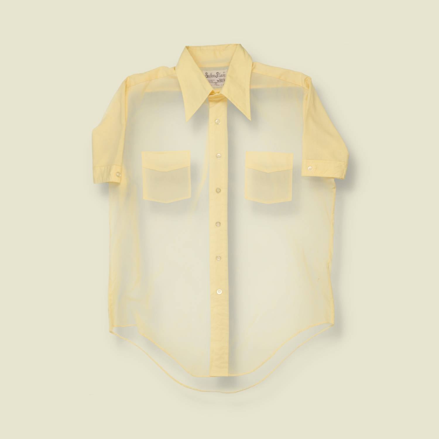 1970s Thin Cotton Shirt - XL