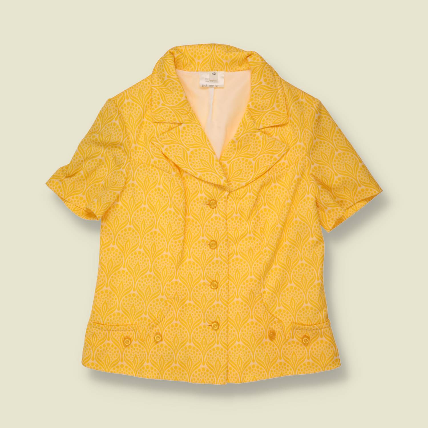 1970s | Polyester Jacket | Yellow - 6