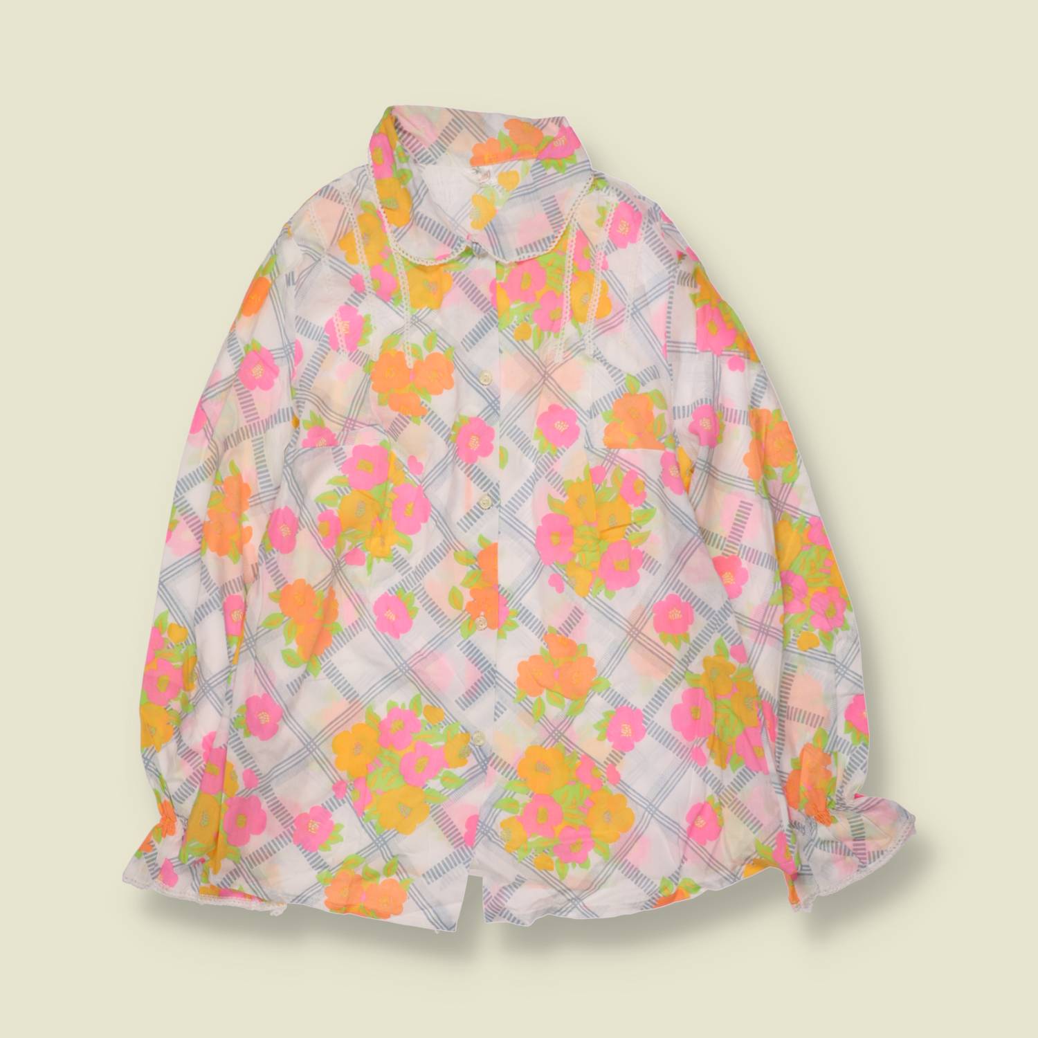 1960s | Cotton Blouse | Multi - 10