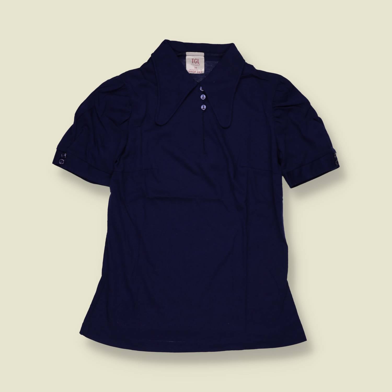 1970s | TGL | Deadstock Blouse | Navy - 6