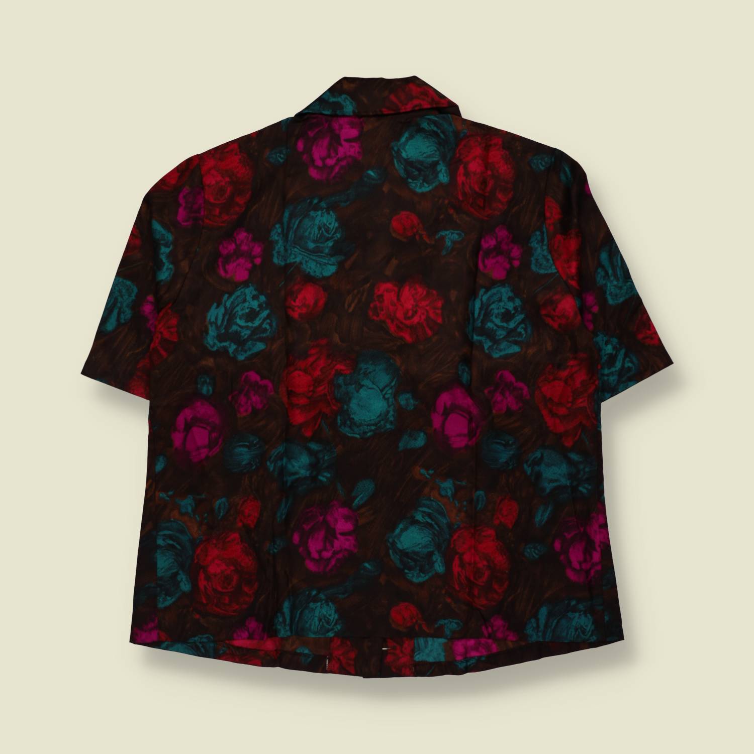 1950s | Blouse | Red & Teal - 16
