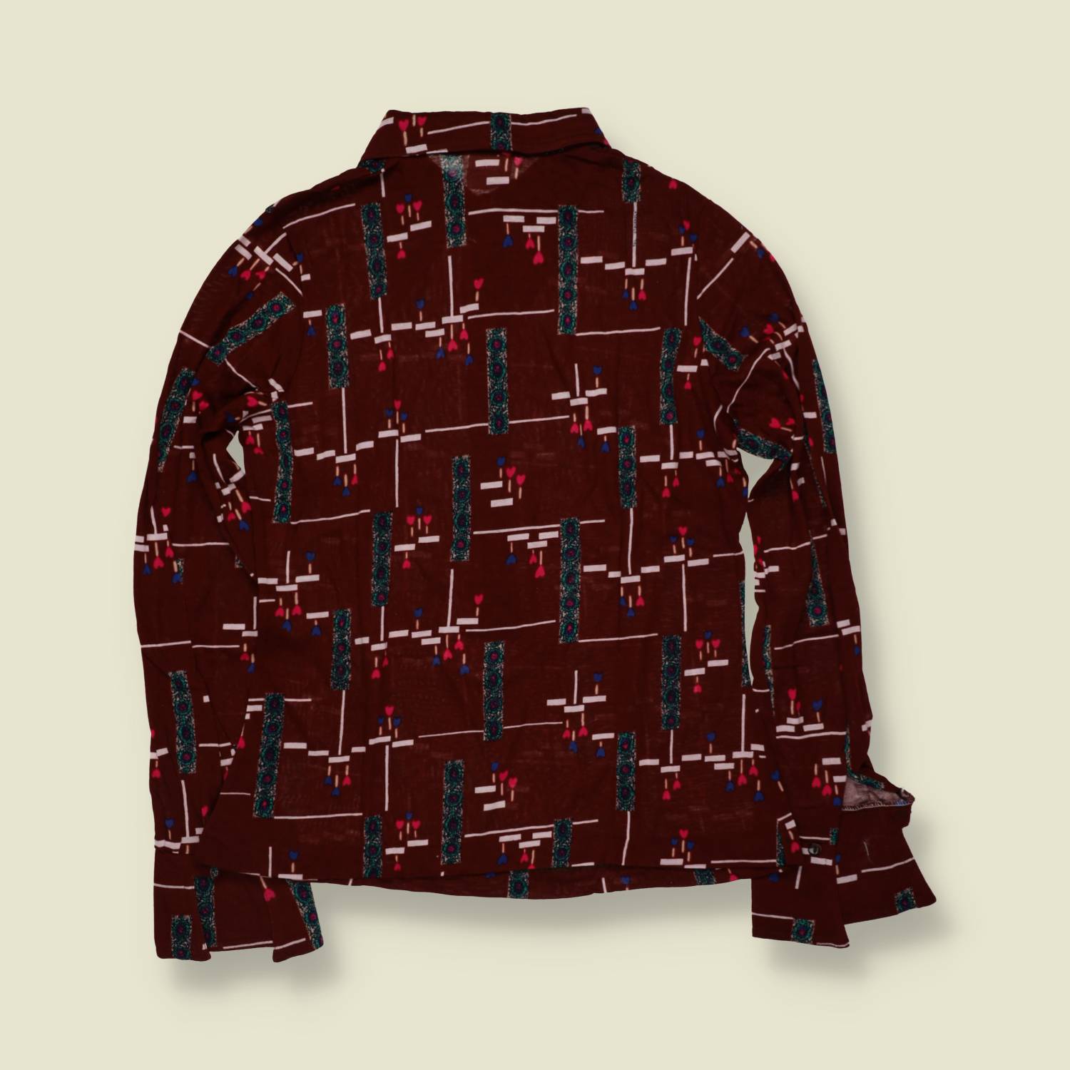 1970s | TGL | Deadstock Blouse | Burgundy - 10