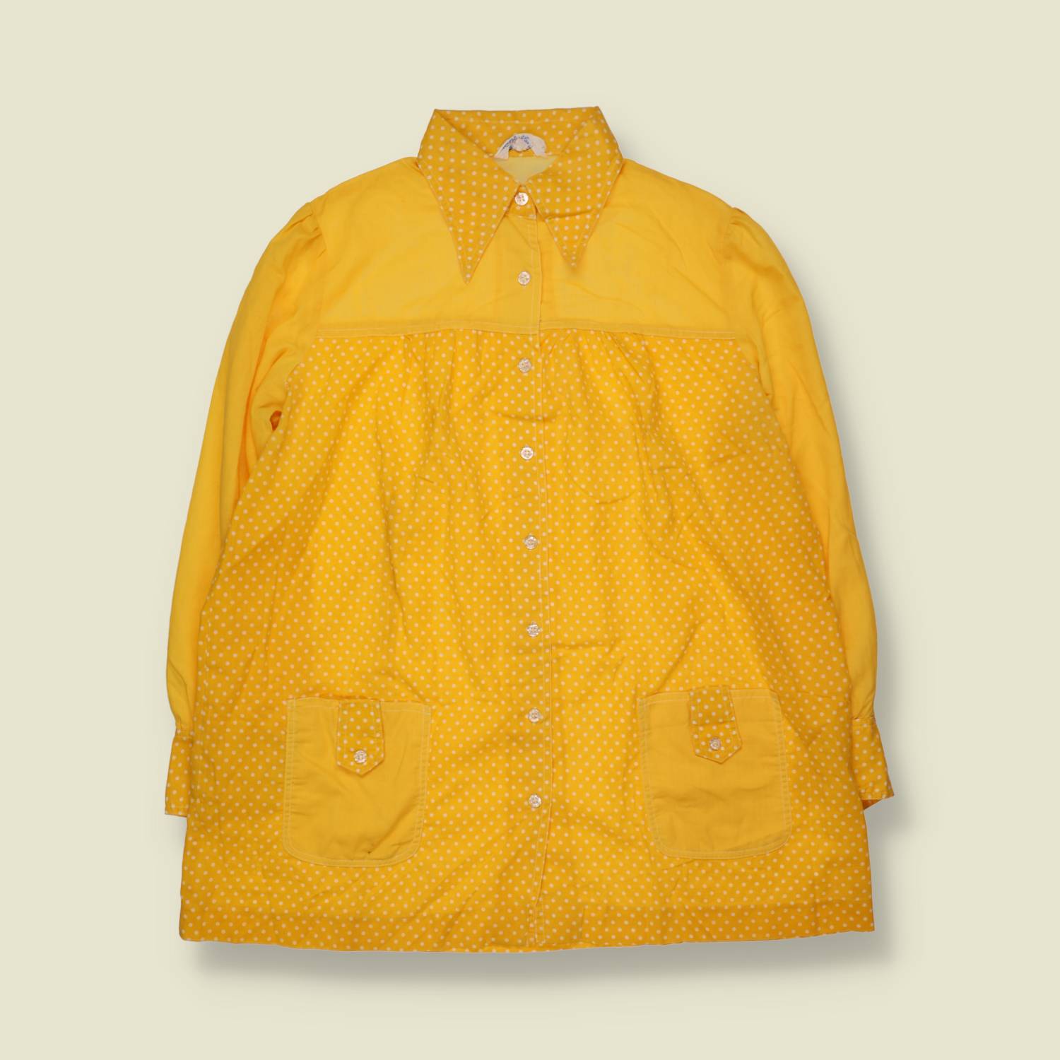 1970s | Longline Blouse | Yellow - 20