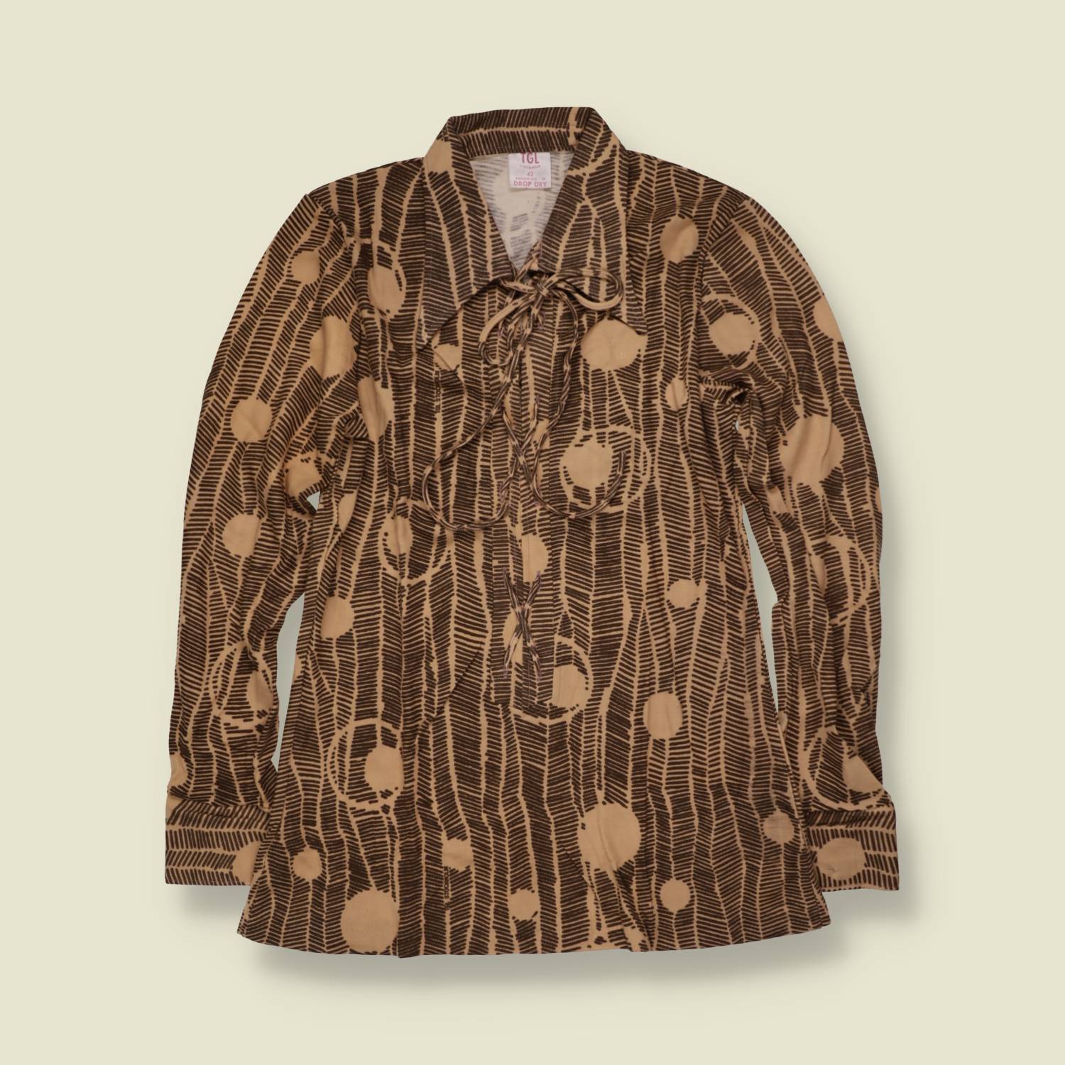 1970s | TGL | Deadstock Blouse | Brown - 10