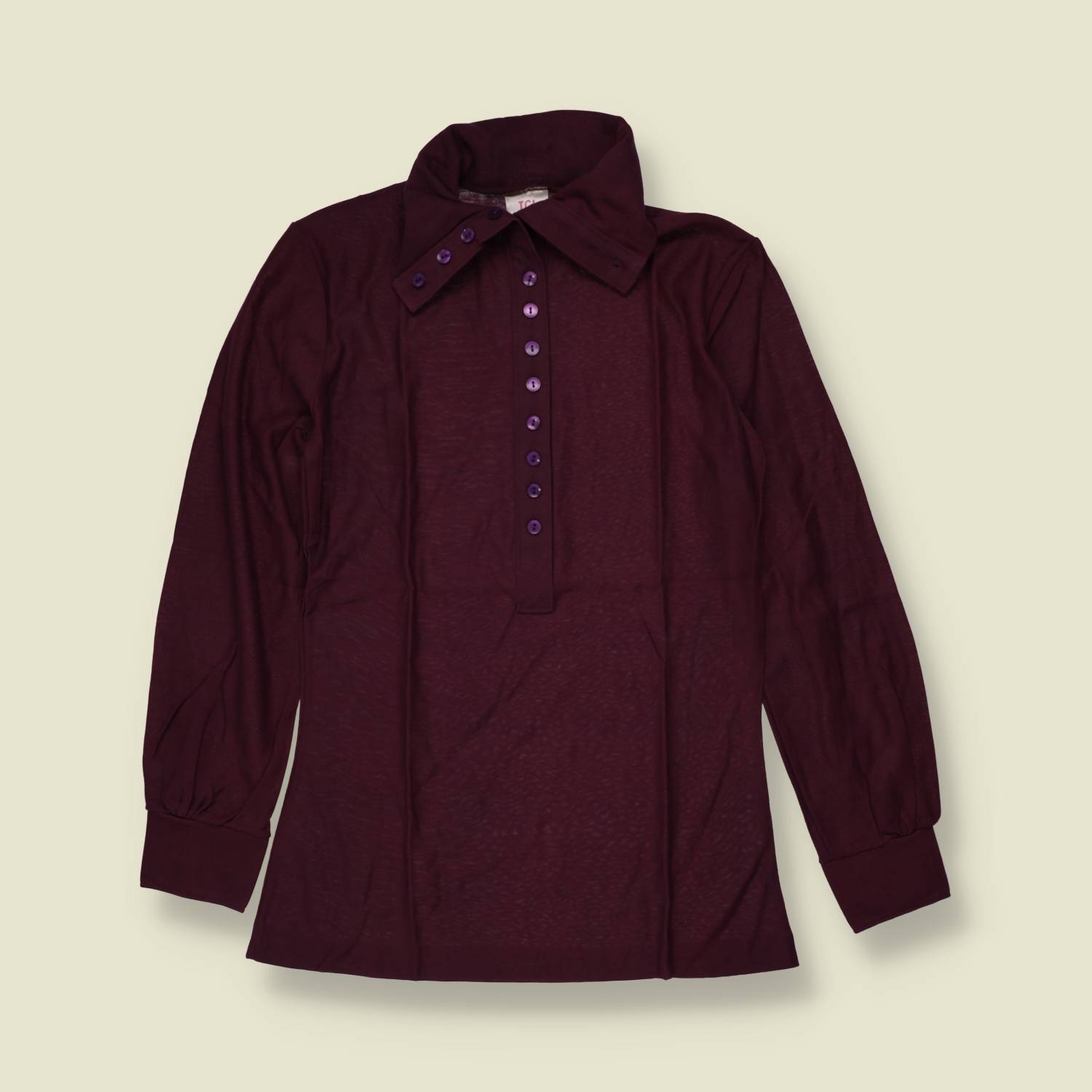 1970s | TGL | Deadstock Blouse | Burgundy - 8