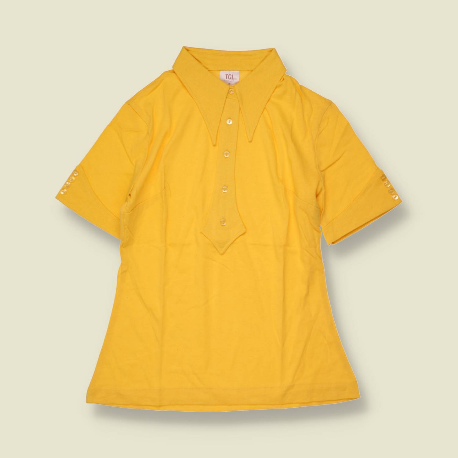 1970s | TGL | Deadstock Blouse | Yellow - 8