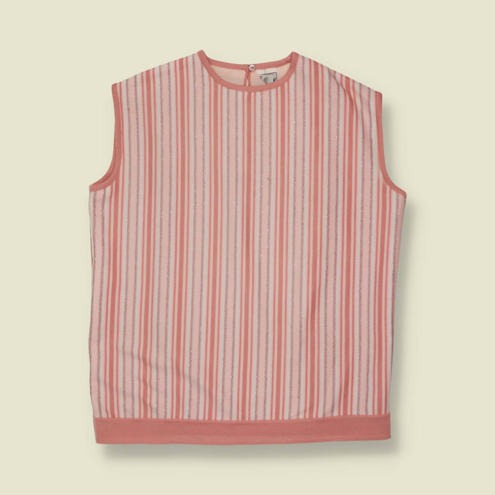 1970s | Trevira | Blouse | Pink Stripe - 12