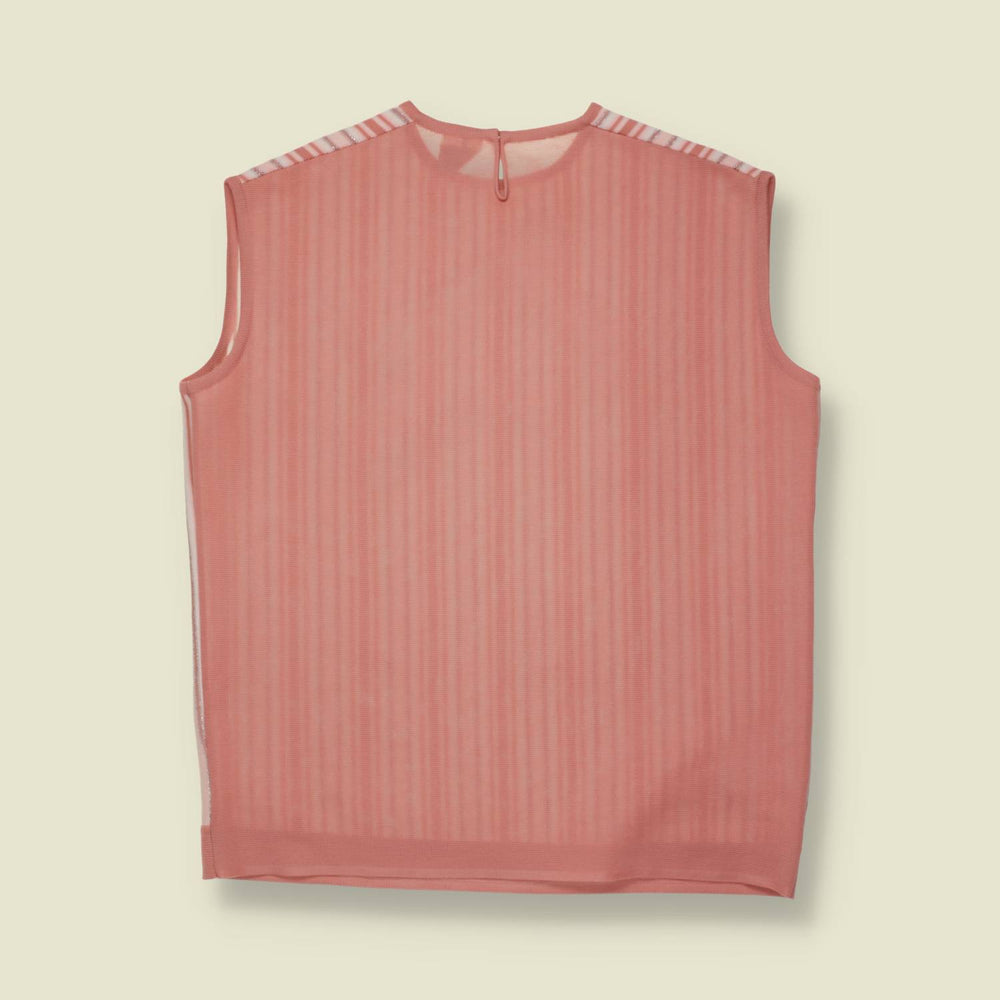 1970s | Trevira | Blouse | Pink Stripe - 12