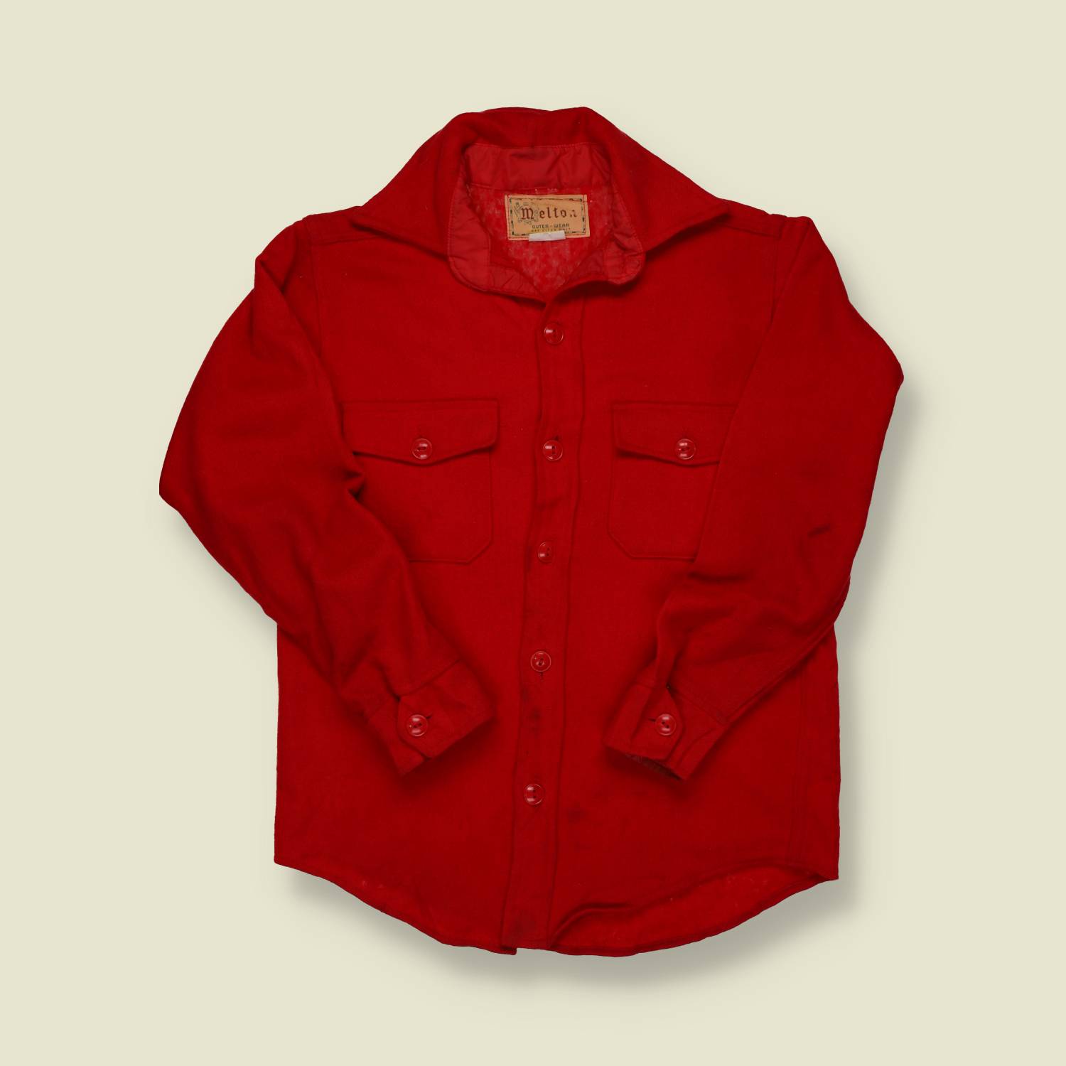 1950s Boy Scouts of America Wool Camp Shirt – Melton - S