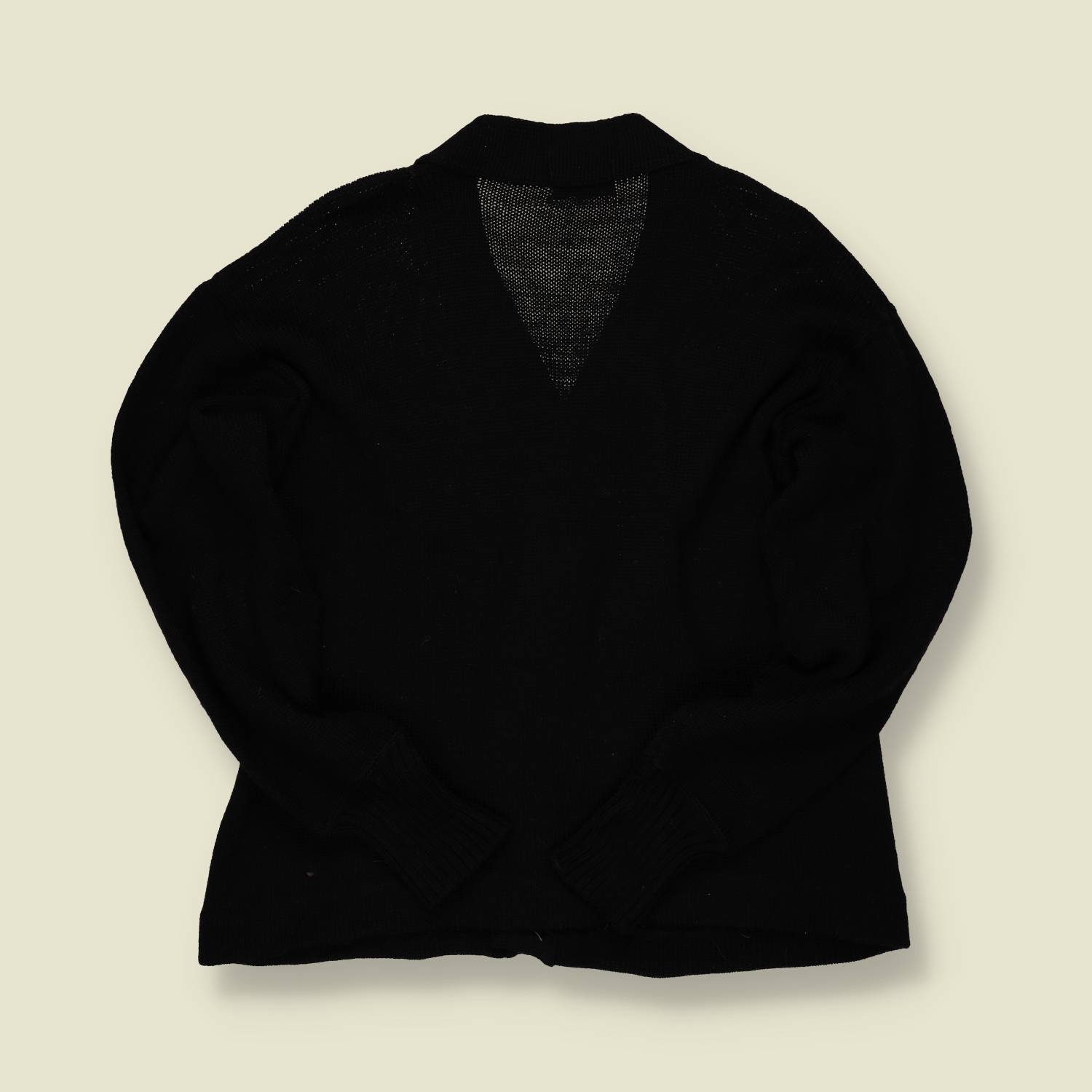 1950s Black Wool Cardigan - S/M