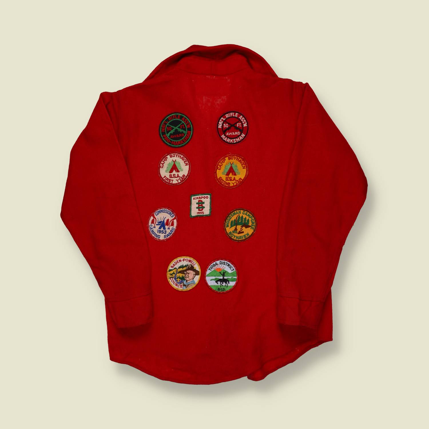 1950s Boy Scouts of America Wool Camp Shirt – Melton - S