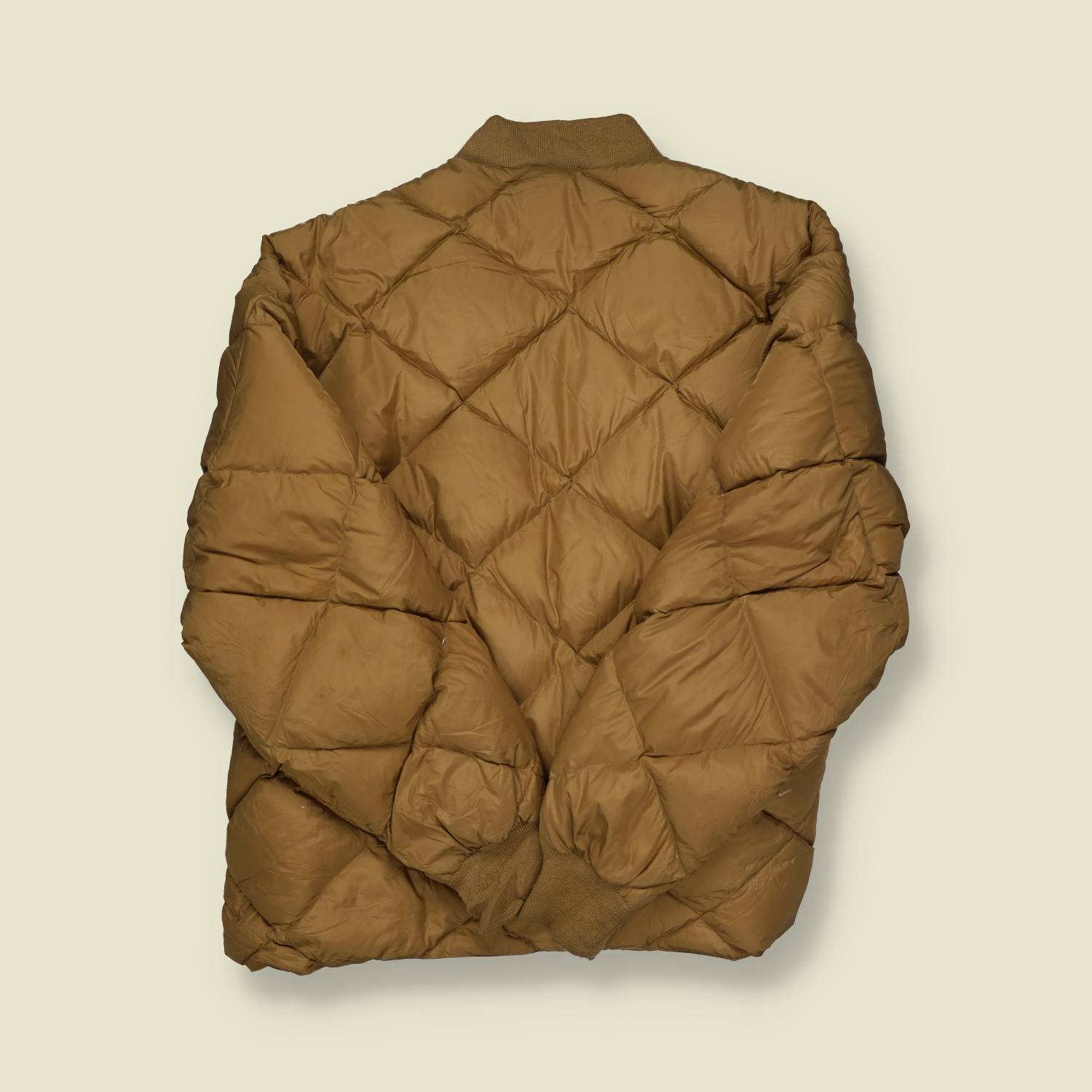 1990s Cabela’s Goose Down Quilted Jacket Khaki - XXL