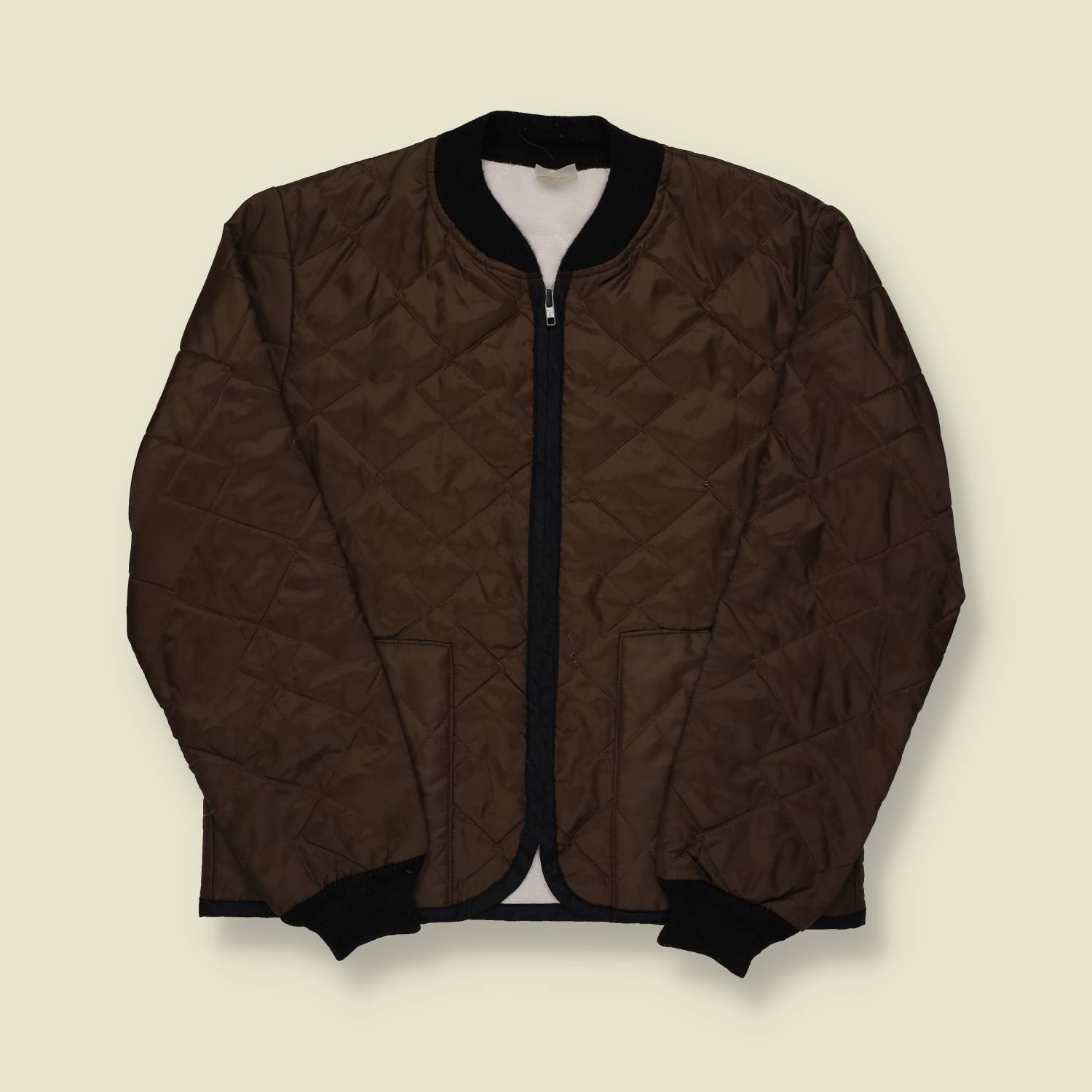 1970s Sears Quilted Jacket Brown - M