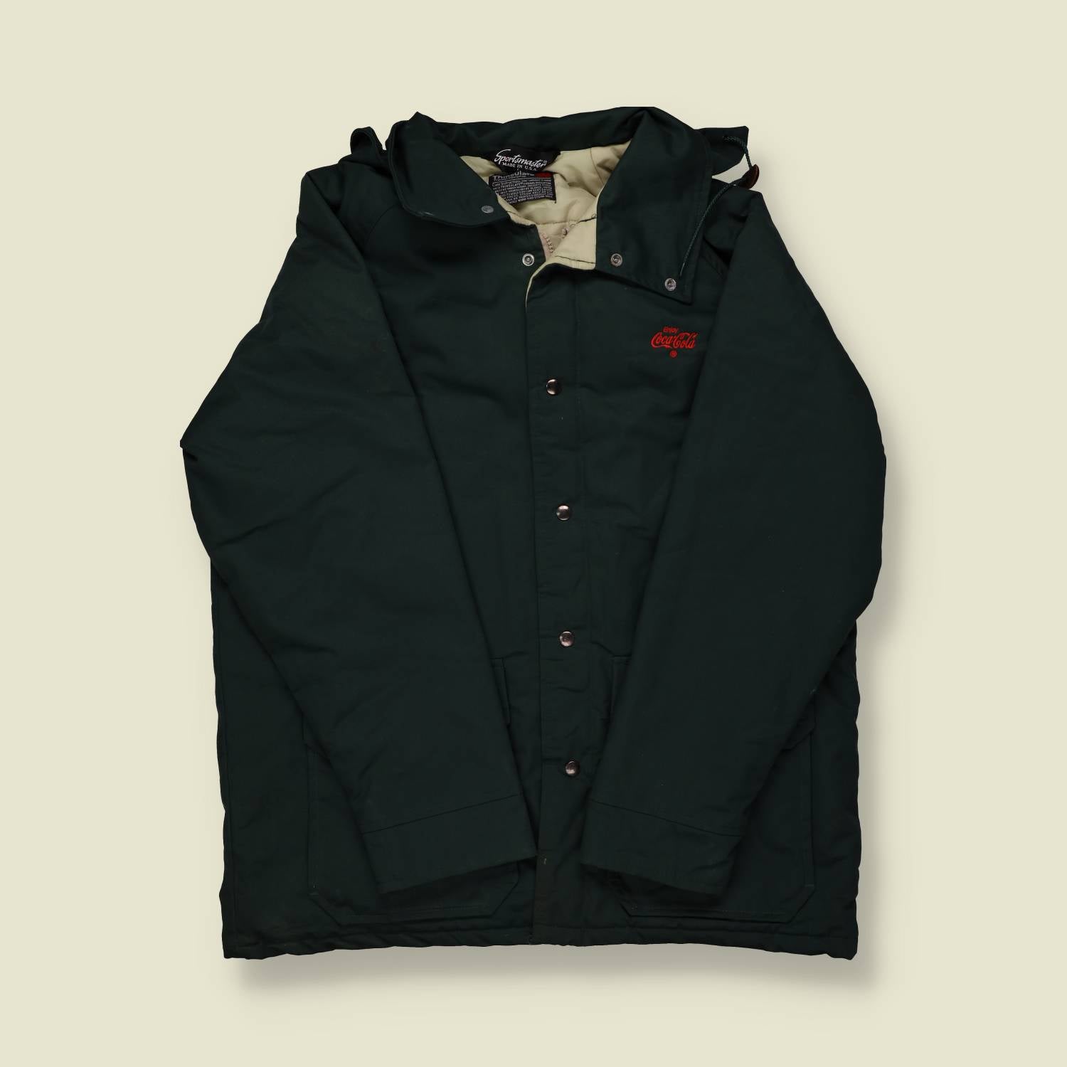 1990s Coca-Cola Sportsmaster Hooded Jacket - L