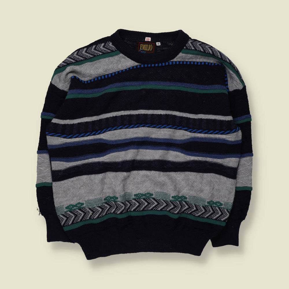 1980s | Emilio | Knit | Multi - XL