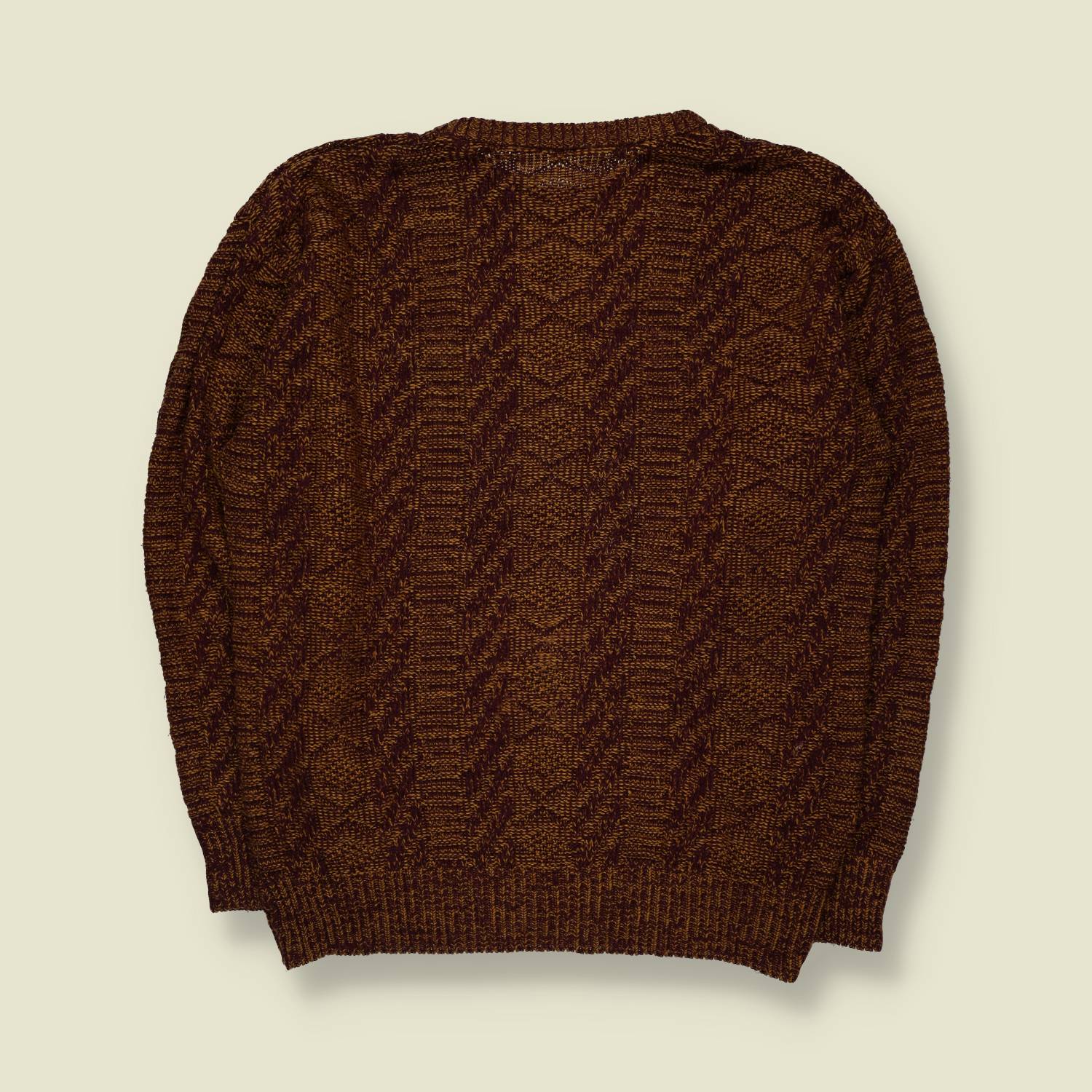 1980s | Knit | Brown - L