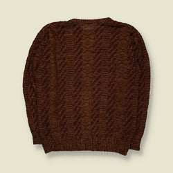 1980s | Knit | Brown - L