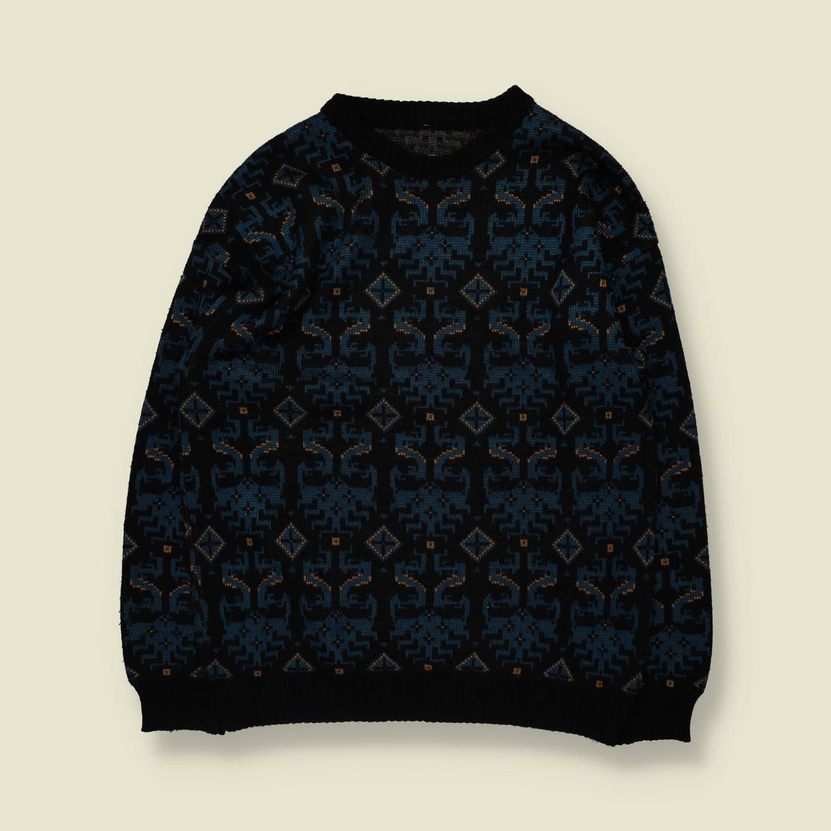1980s | Knit | Navy - XL