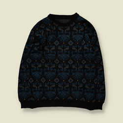 1980s | Knit | Navy - XL