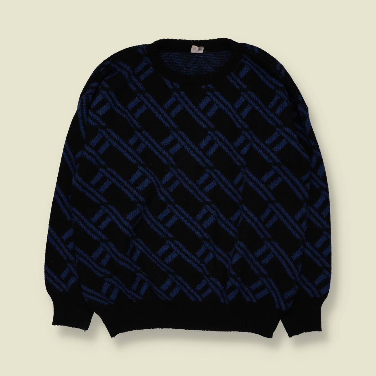 1980s | Knit | Navy - XXL