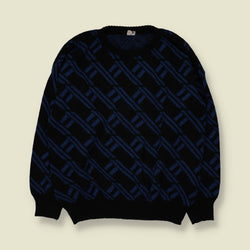 1980s | Knit | Navy - XXL