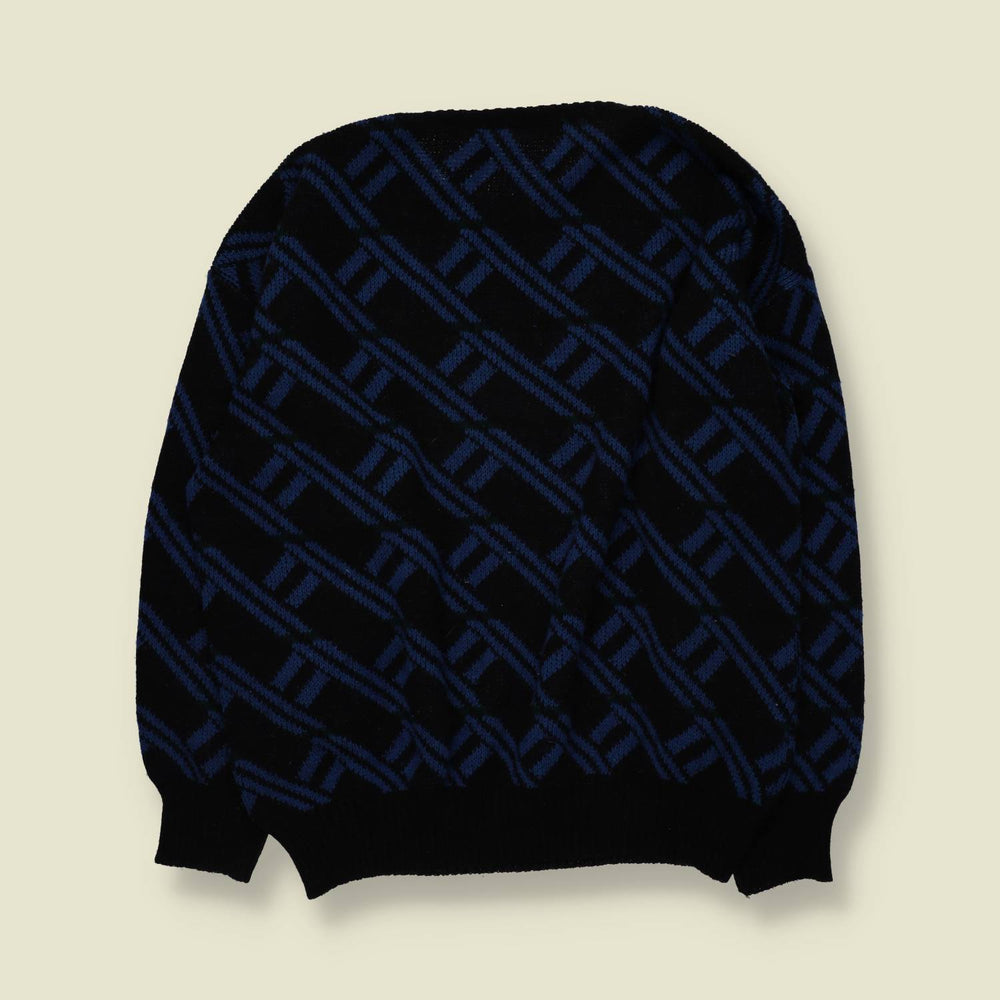 1980s | Knit | Navy - XXL