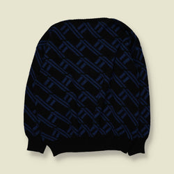 1980s | Knit | Navy - XXL