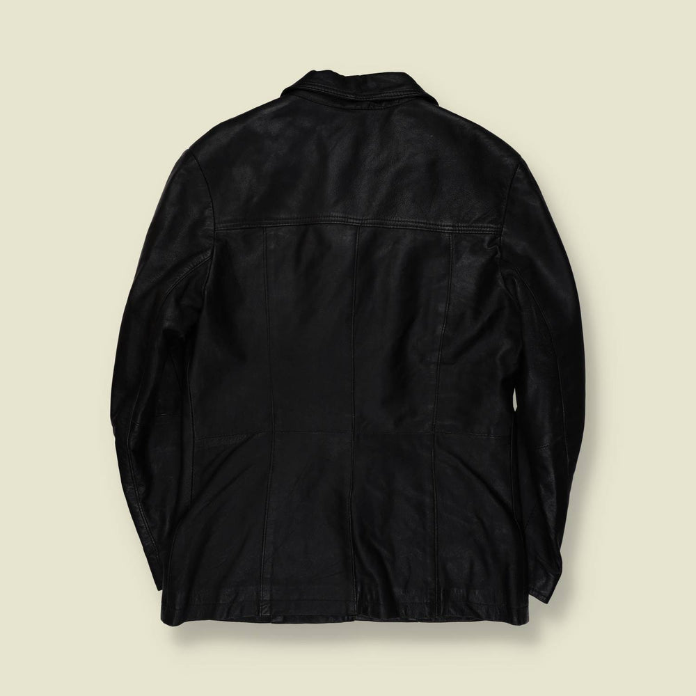 1970s | Kim | Leather Jacket | Black - 10