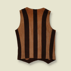 1970s | Confosmode | Suede Waistcoat | Brown Multi - 4