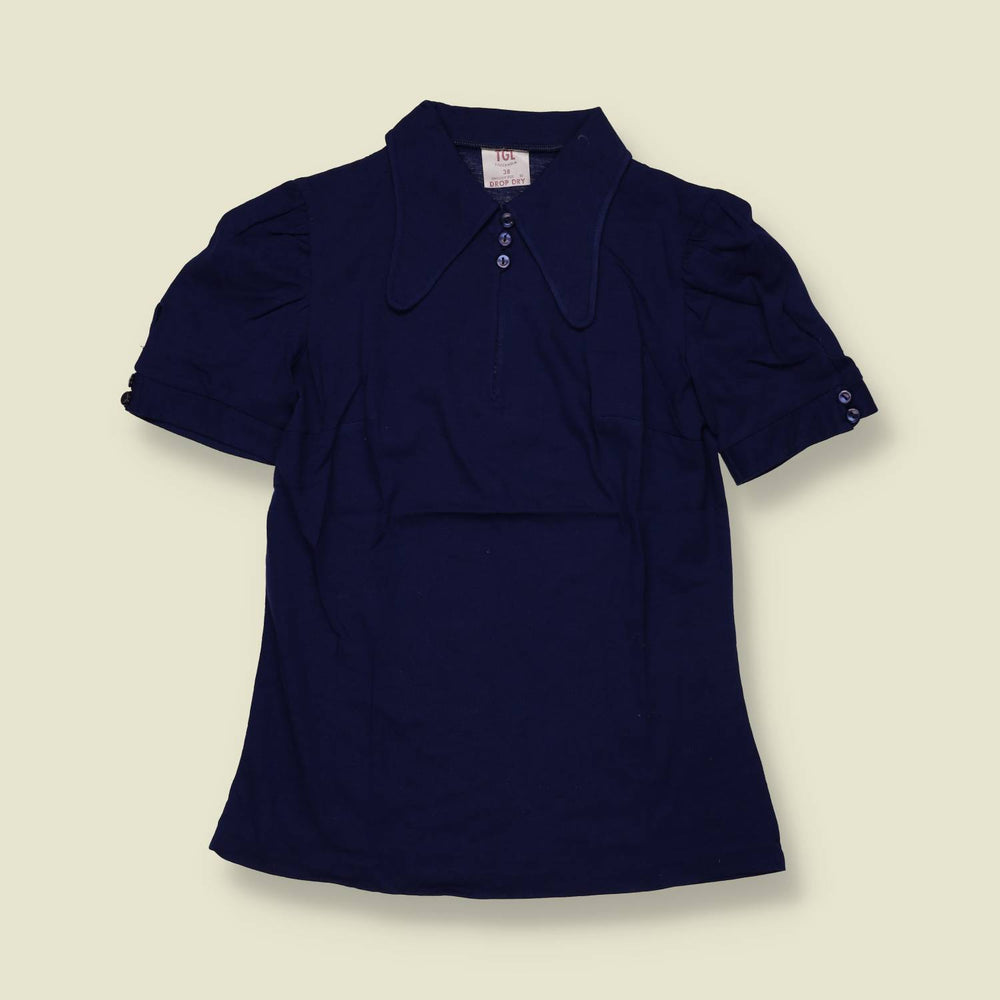 1970s | TGL | Deadstock Blouse | Navy - 6