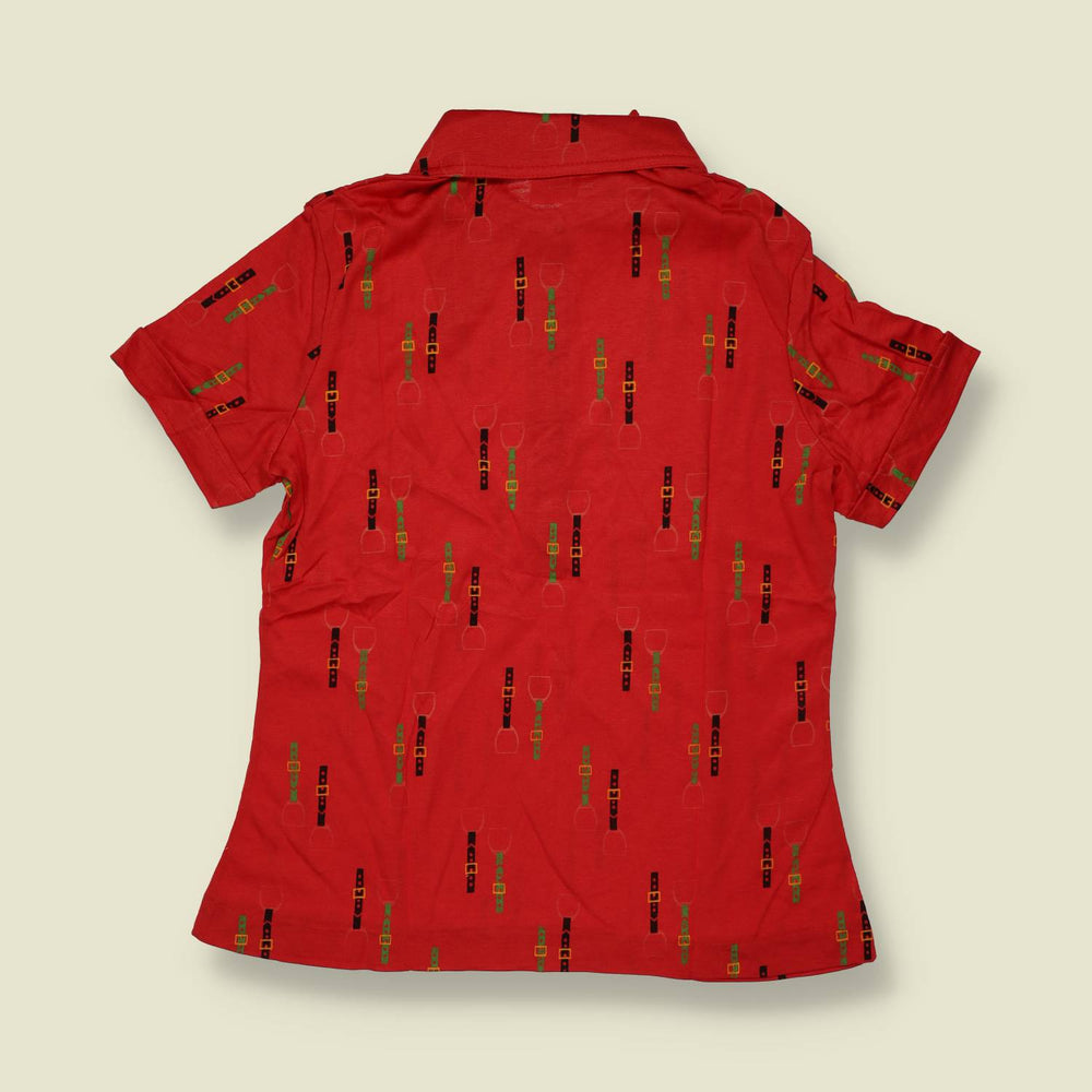 1970s | TGL | Deadstock Blouse | Red Multi - 6